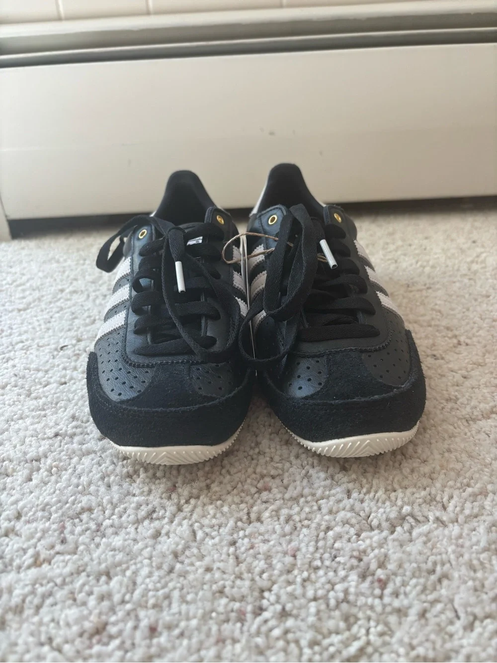 Adidas Japan Black with White Stripes Samba Sneakers - Picture 5 of 7